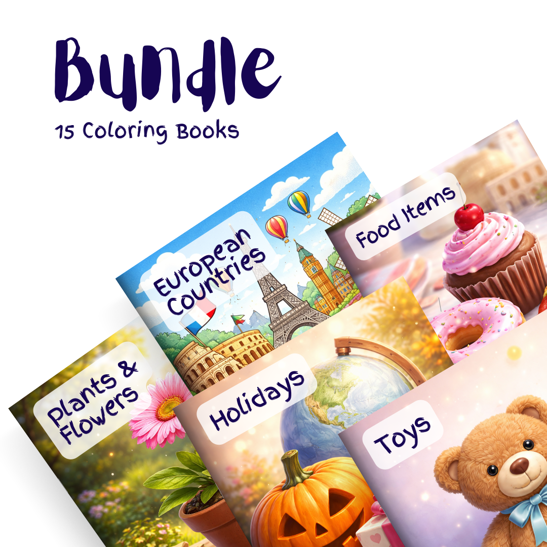 Ultimate Kids Coloring Collection Bundle – 15 Coloring Books