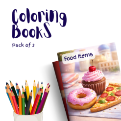 Food Items – 2 Coloring Books